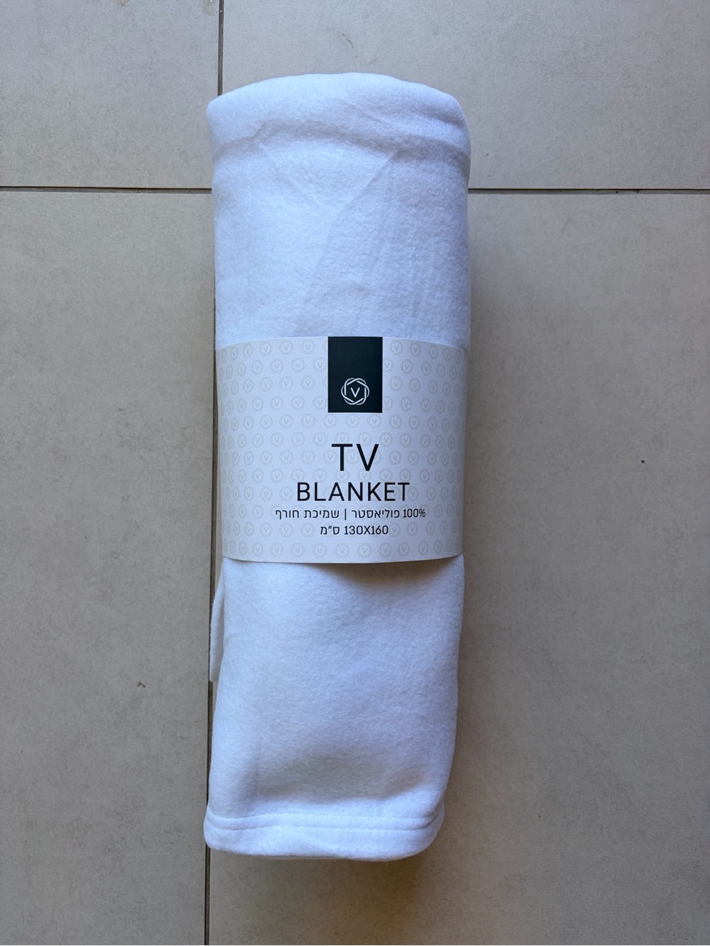 White TV Blanket - Soft Microfiber Throw